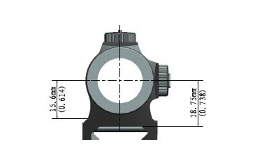 Image of Holosun Paralow Red Dot Sight, with low mount and 1/3 co-witness high mount HS403A