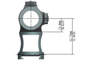 Image of Holosun Paralow Red Dot Sight, with low mount and 1/3 co-witness high mount HS403A
