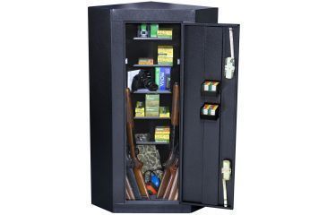 Image of Homak Corner Gun Cabinet 36010 (contents not included)