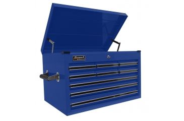 Image of Homak 27in Professional Extended Top Chest w/ 9 Drawers, Blue BL02027901
