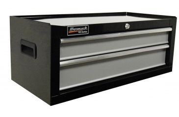 Image of Homak 27in SE Series Mid Chest w/ 2 Drawers, Black And Gray BG03027203