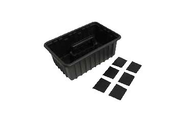 Image of Homak Plastic Organizer Tray w/ 6 Dividers HA0016116