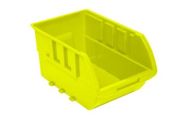 Image of Homak Single Large Plastic Individual Bin, Yellow w/ no Logo HA01001595