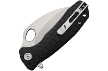 Image of Honey Badger Knives Claw Linerlock Folding Knife, 3" satin finish D2 tool steel blade, Black textured GRN handle, HB1115