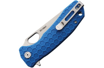 Image of Honey Badger Knives Large Leaf Linerlock Blue