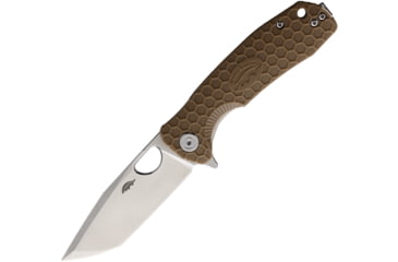 Image of Honey Badger Knives Medium Linerlock Tanto Tan