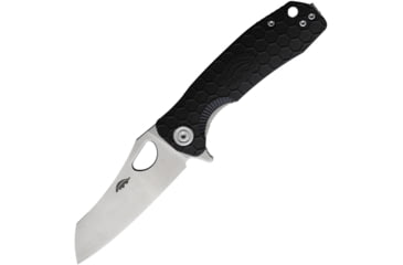 Image of Honey Badger Knives Warncleaver Linerlock Folding Knife, 2.75 satin finish D2 tool steel blade, Black textured GRN handle, HB1167