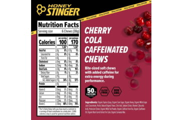 Image of Honey Stinger Caffeinated Chews, Cherry Cola, 1.8 oz Bag, 78312