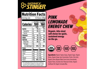 Image of Honey Stinger Energy Chews, Pink Lemonade, 1.8oz Bag, 72512