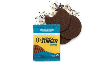 Image of Honey Stinger Gluten Free Organic Waffle, Cookies &amp; Cream, 1 oz Pack, 76112