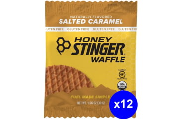 Image of Honey Stinger Gluten Free Organic Waffle, Salted Caramel -1 oz Packet/12 Count Box, 12 Pack