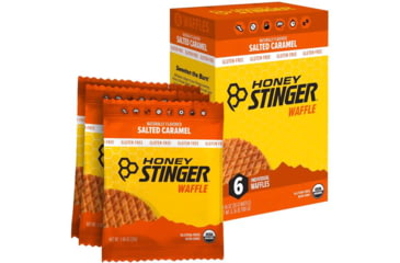 Image of Honey Stinger Gluten Free Organic Waffle, Salted Caramel -1 oz Packet/6 Count Box, 80306