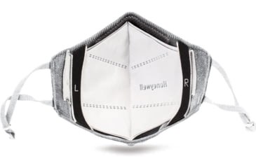 Image of Honeywell Dual Layer Face Cover with 8 Replaceable Filters, Light Gray, RWS-50107