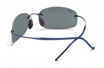 Image of Maui Jim Honolua Bay Sunglasses w/ Blue Frame and Neutral Grey Lenses - 516-03, Back View