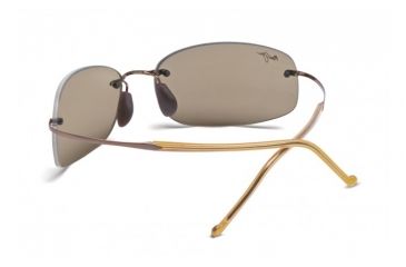 Image of Maui Jim Honolua Bay Sunglasses w/ Amber Frame and HCL Bronze Lenses - H516-21, Back View