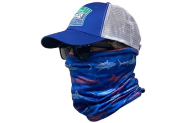 Image of Hook &amp; Tackle Fish &amp; Stripes Face &amp; Neck Gaiter, M015829-214-1 SIZE