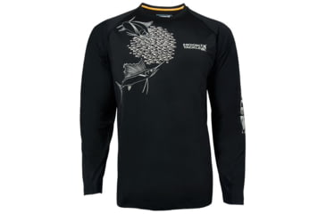 Image of Hook &amp; Tackle Mens Feeding Frenzy Vented L/S UV Fishing Shirt, M013818-999-M