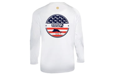 Image of Hook &amp; Tackle Mens Fins &amp; Stripes L/S UV Fishing Shirt, M013964L-001-M