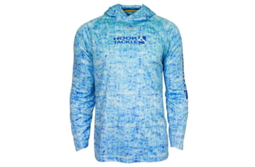 Image of Hook &amp; Tackle Mens Fish Shadows UV Fishing Hoodie, M013970H-214-S