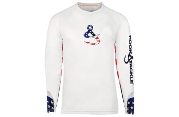 Image of Hook &amp; Tackle Mens Liberty L/S UV Fishing Shirt, M013730-001-2XL
