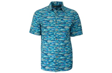 Image of Hook &amp; Tackle Mens Mahi Mesh UV Vented Fishing Shirt, M01085S-425-S