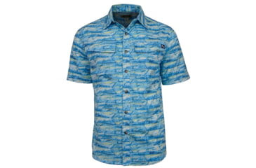 Image of Hook &amp; Tackle Mens Marlin Camo UV Vented Fishing Shirt, M01075S-217-2XL
