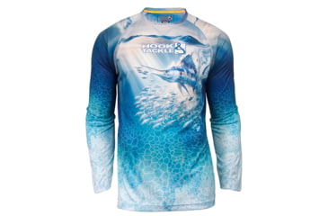 Image of Hook &amp; Tackle Mens Marlin Strike Dolphin L/S UV Fishing Shirt, M013003L-200-XL