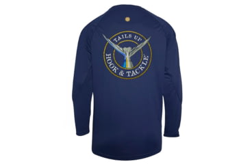 Image of Hook &amp; Tackle Mens Tails Up L/S UV Fishing Shirt, M013973L-619-L