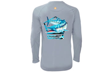 Image of Hook &amp; Tackle Mens Wahoo Pentagon L/S UV Fishing Shirt, M013995L-600-M