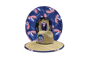 Image of Hook &amp; Tackle Sails &amp; Stripes Straw Hat, M015016-060-M/L