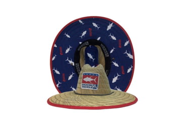 Image of Hook &amp; Tackle White Tuna Straw Hat, M015024-060-L/XL