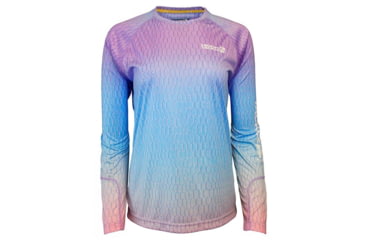 Image of Hook &amp; Tackle Womens Fish Scale L/S UV Fishing Shirt, W013017-965-M