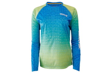 Image of Hook &amp; Tackle Womens Whale Shark Camo UV Fishing Shirt, W013018-405-S