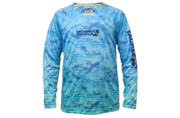 Image of Hook &amp; Tackle Youth Fish Fractal UV Fishing Shirt 8-20, C013969L-214-M