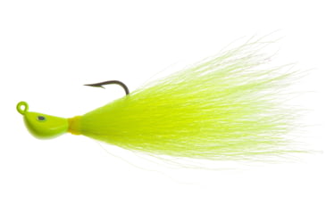 Image of Hookup Inshore Premium Bucktail Jig, 1/2 oz, Chartreuse 4/0 VMC Perma Steel Hook, 116-02
