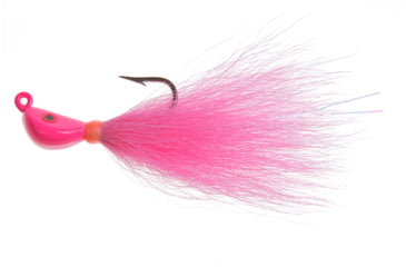 Image of Hookup Inshore Premium Bucktail Jig, 1/4 oz, Pink, 2/0 VMC Perma Steel Hook, 112-06