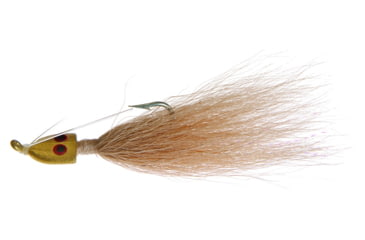 Image of Hookup Weedless Bucktail Jig 1/4 oz, Tan, 1/0 Mustad Forged Duratin Hook, 113-04