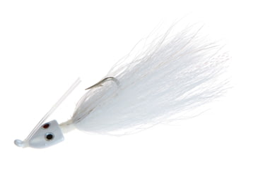 Image of Hookup Weedless Bucktail Jig 1/4 oz, White, 1/0 Mustad Forged Duratin Hook, 113-01