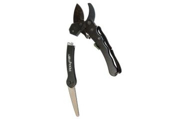 Image of Hooyman Saws Ratchet Pruner w/Detachable High Carbon Steel Saw Blade,Aluminum Black 655229