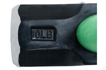 Image of Hooyman Sledge Hammer, 10lb, 36in, Black/Green, 1112259