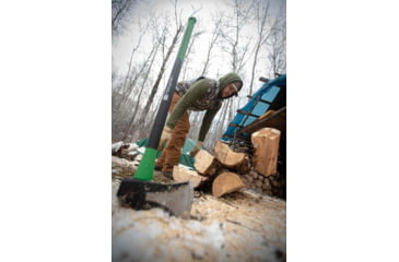 Image of Hooyman Splitting Maul Axe, 8lbs, 36in, Black/Green, 1112248
