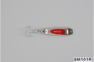 Image of Hopkins Shorty Smoothie Spoon w/Plain Treble, Red Prism, 1oz, 2 3/4in, SM101R
