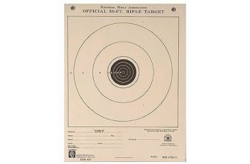 Image of Hoppes 50ft Junior Rifle Single Bull 7 x 9 Paper A1 10 Packs
