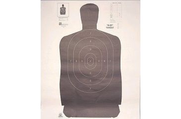 Image of Hoppe's Police Silhouette 35 X 45 Paper Targets - 100PK B27B