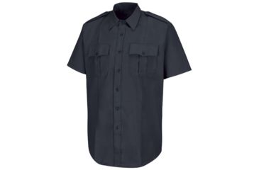 Image of Horace Small New Dimension Stretch Poplin Shirt , Dark Navy, SS155 HS1208SS155