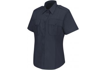 Image of Horace Small New Dimension Stretch Poplin Shirt , Dark Navy, SSL HS1266SSL