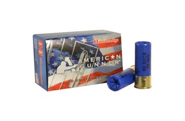 Image of Hornady American Gunner 12 Gauge 8 Pellet 2.75 in #00 Buck Centerfire Shotgun Buckshot Ammo, 10 Rounds, 86274