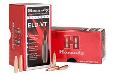Image of Hornady 22772 Eld-Vt 22Cal 69Gr Rifle Bullets 100 Per Box/25Case, 185948