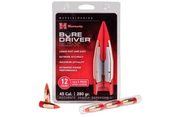 Image of Hornady 45 Cal 280 Grain Bore Driver ELD-X Muzzleloader Bullet, 12 Bullet