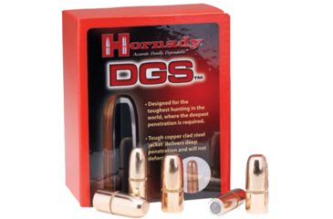 Image of Hornady 4507 DGS 45 Caliber .458 500 GR Full Metal Jacket Round Nose 50 Box